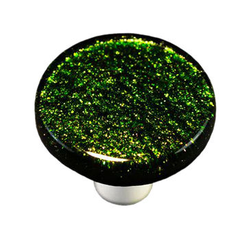 Light Metallic Green Round Knob
