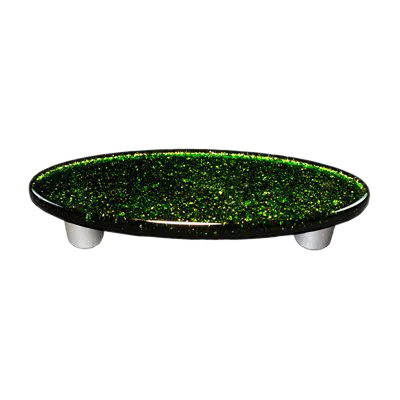 Light Metallic Green Oval Pull
