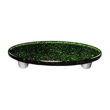 Light Metallic Green Oval Pull