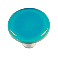 Turquoise Blue Round Knob