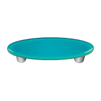 Turquoise Blue Oval Pull