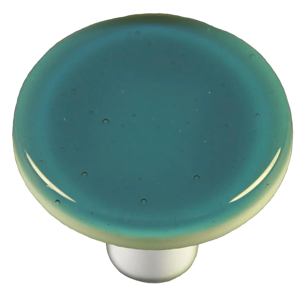 Steel Blue Round Knob