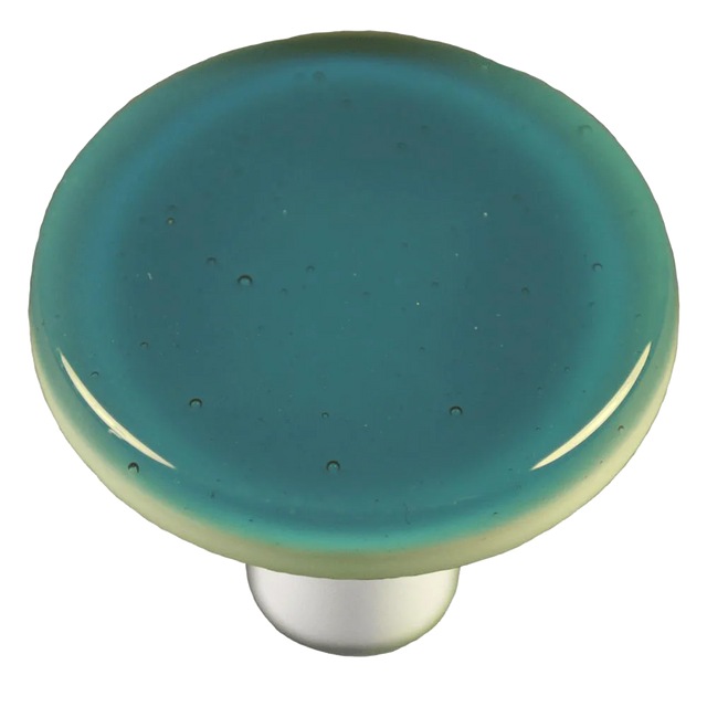 Steel Blue Round Knob