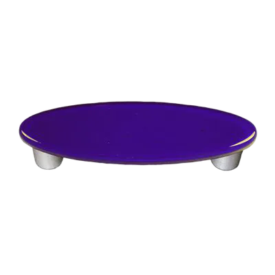 Steel Blue Oval Pull