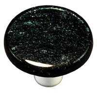 Dark Metallic Blue Round Knob