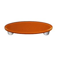 Burnt Orange Oval Pull