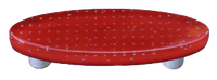 Bubbles Red Oval Pull