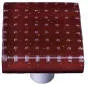 Bubbles Deep Red Circle Knob