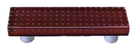 Bubbles Deep Red Rectangle Pull