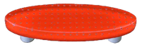 Bubbles Orange Oval Pull