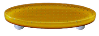 Bubbles Pumpkin Orange Oval Pull