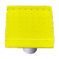 Bubbles Sunflower Yellow Square Knob