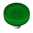 Bubbles Dark Forest Green Circle Knob