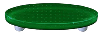 Bubbles Dark Forest Green Oval Pull