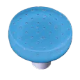 Bubbles Cyan Circle Knob