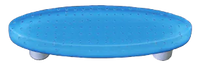 Bubbles Cyan Oval Pull