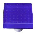 Bubbles Deep Cobalt Blue Square Knob
