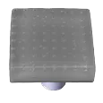 bubbles Deco Gray Square Knob
