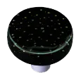 Bubbles Black Circle Knob