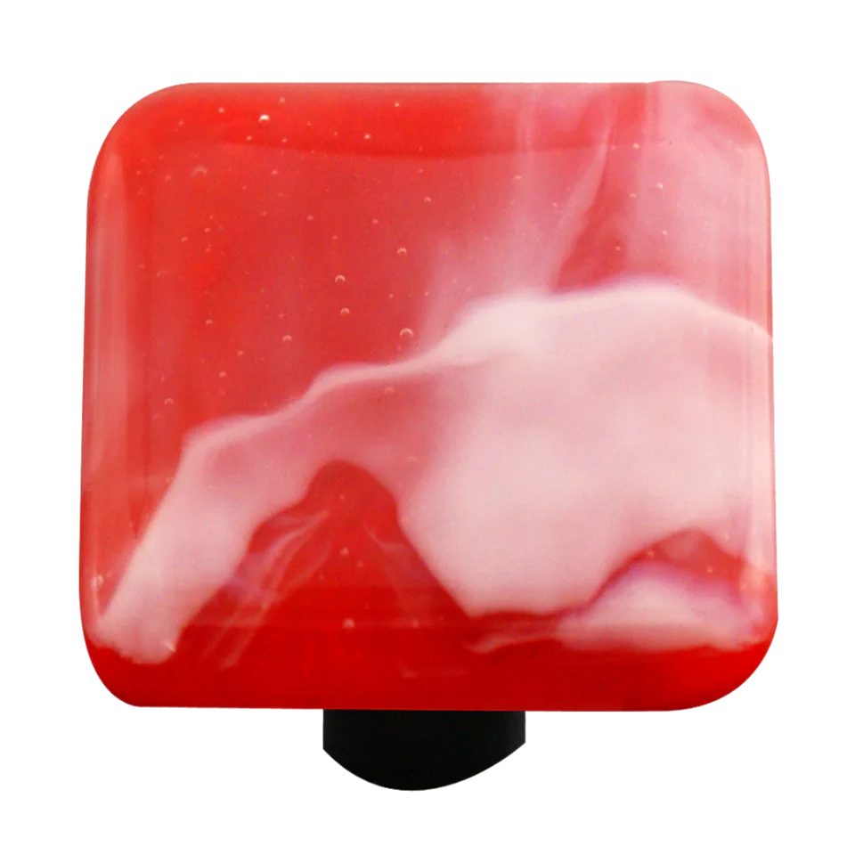 Swirl Collection Brick Red Knob