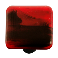 Swirl Collection Brick Red and Black Knob