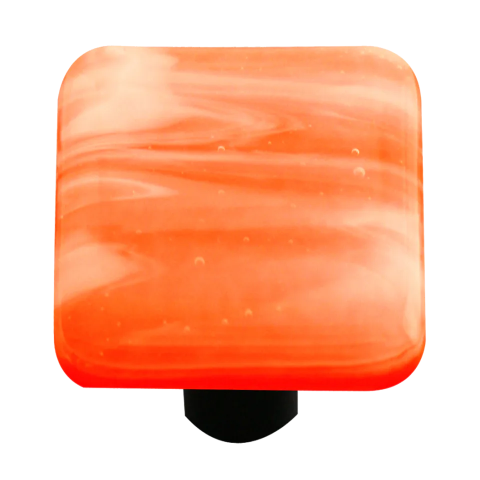 Swirl Collection Opal Orange Knob
