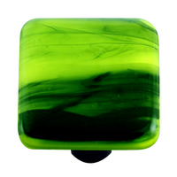Swirl Collection Spring Green and Black Knob