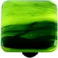 Swirl Collection Spring Green and Black Knob