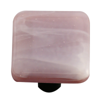 White Swirl Dusty Lilac Knob