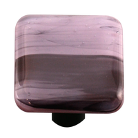 Black Swirl Dusty Lilac Knob
