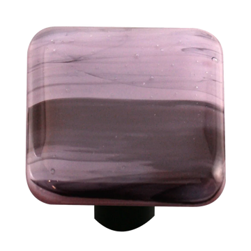 Black Swirl Dusty Lilac Knob