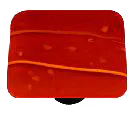Mardi Gras Collection Orange and Red Knob