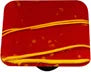 Mardi Gras Collection Yellow and Red Knob