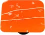 Mardi Gras Collection White and Orange Knob