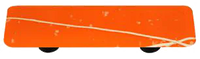Mardi Gras Collection White and Orange Pull