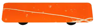 Mardi Gras Collection White and Orange Pull
