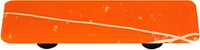 Mardi Gras Collection White and Orange Pull