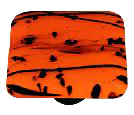 Mardi Gras Collection Black and Orange Knob