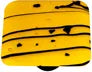 Mardi Gras Collection Black and Sunflower Yellow Knob