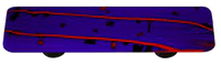 Red Mardi Gras, Cobalt Blue, Pull