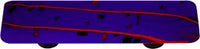 Red Mardi Gras, Cobalt Blue, Pull