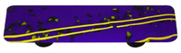 Yellow Mardi Gras, Cobalt Blue, Pull