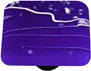 White Mard Gras, Cobalt Blue, Knob