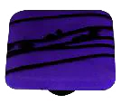 Black Mard Gras, Cobalt Blue, Knob