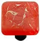 Metallic Collection Fractures Brick Red Knob