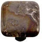 Metallic Collection Fractures Black Knob
