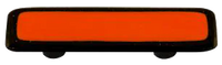 Border Collection Opal Orange Pull with Black