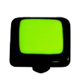 Border Collection Spring Green Knob with Black