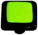 Border Collection Spring Green Knob with Black