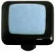 Border Collection Powder Blue Knob with Black